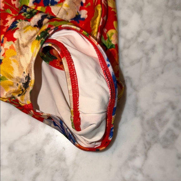 Zimmermann Red Floral One-Piece Swimsuit 2Y - Picture 7 of 10